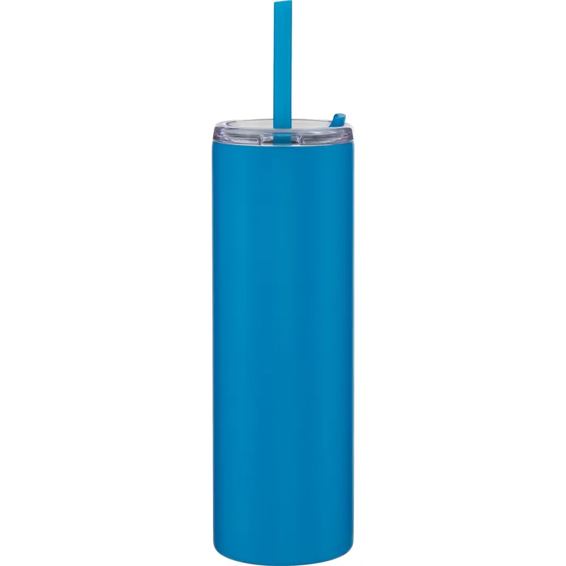 16 oz Lane Travel Tumbler (Matte Cerulean) view 2
