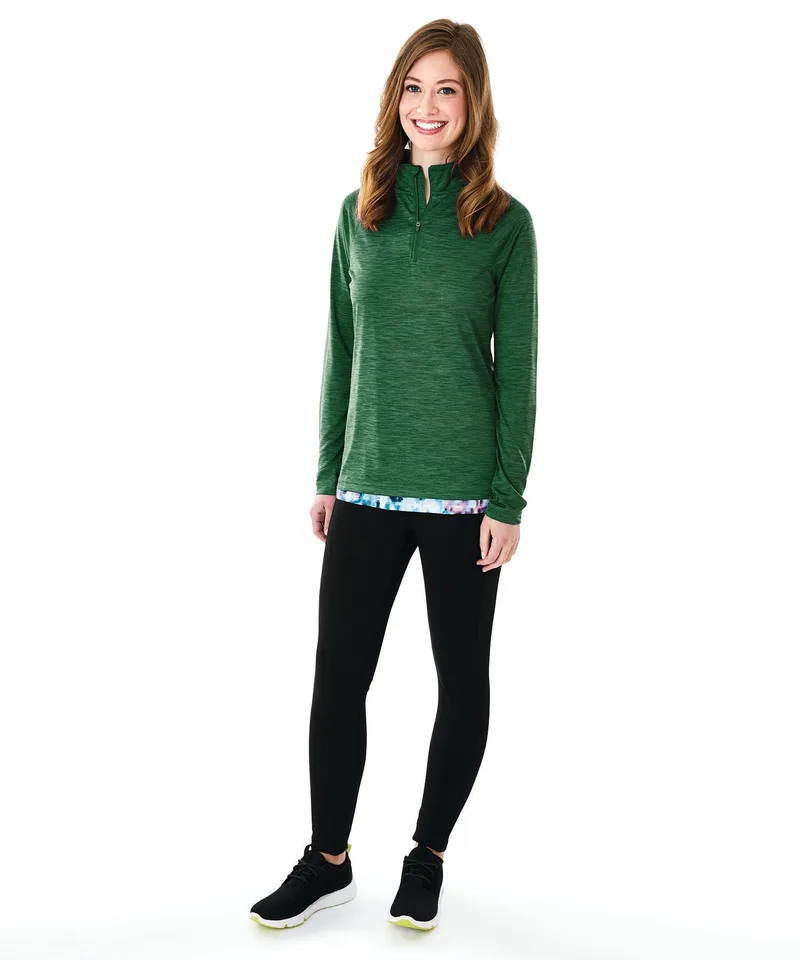 Women's Space Dye Performance Pullover Shirt view 6