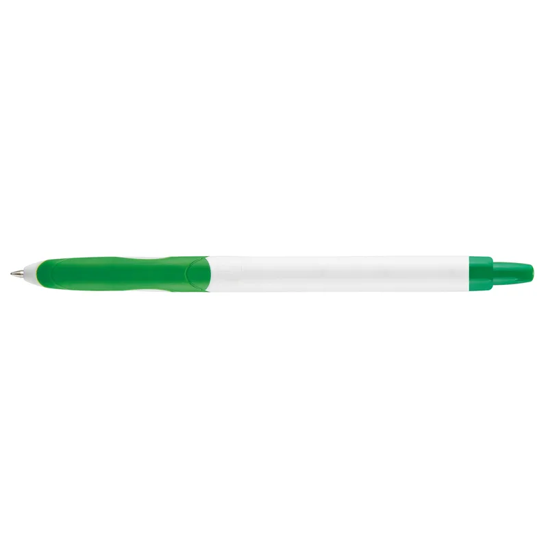 White/Green Blank Back View