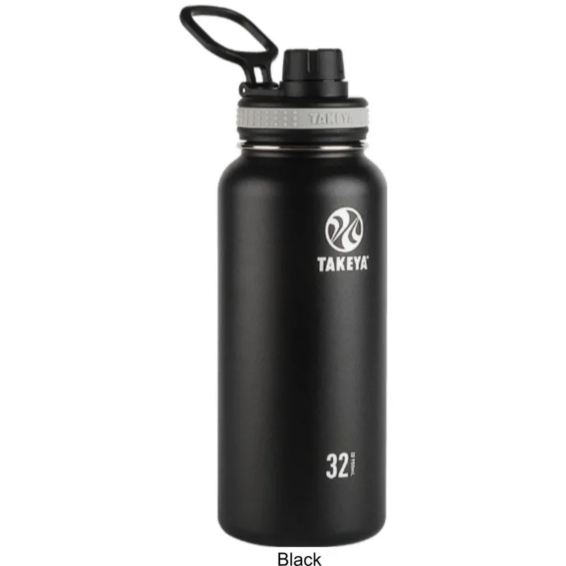 32 oz Takeya® Stainless Steel Insulated Originals Water Bottle w/ Spout Lid view 2