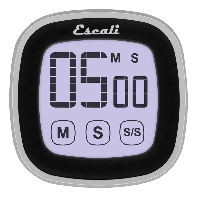 KitchenSupply Escali - Touch Screen Digital Timer Black