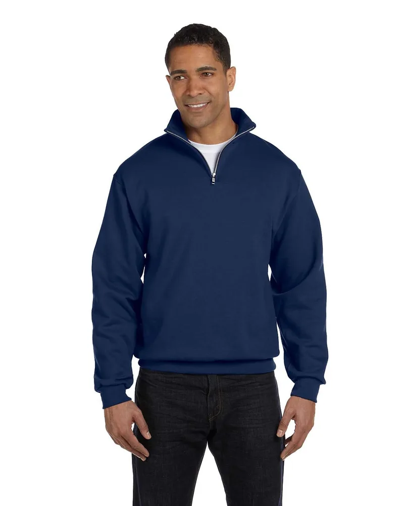 Jerzees Adult NuBlend® Quarter-Zip Cadet Collar Sweatshirt view 6