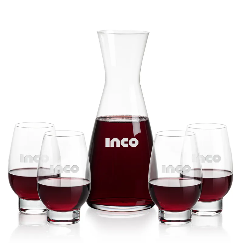 Carafe & 4 Stemless