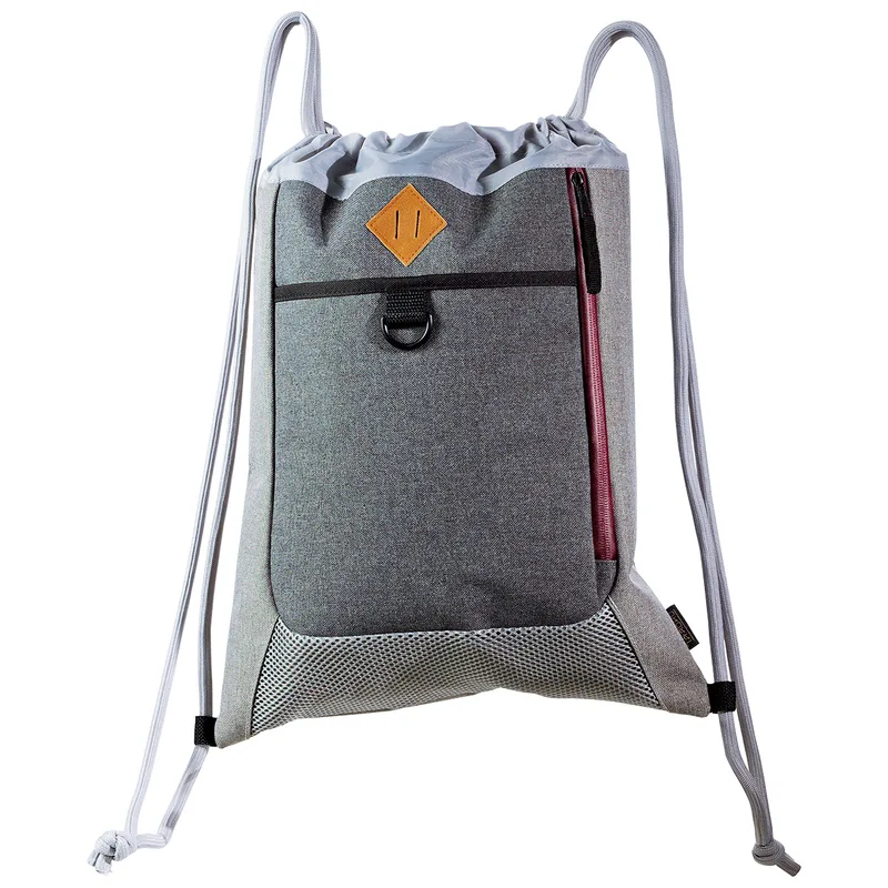 Bordeaux Polycanvas String Backpack by Taroko(TM) view 2