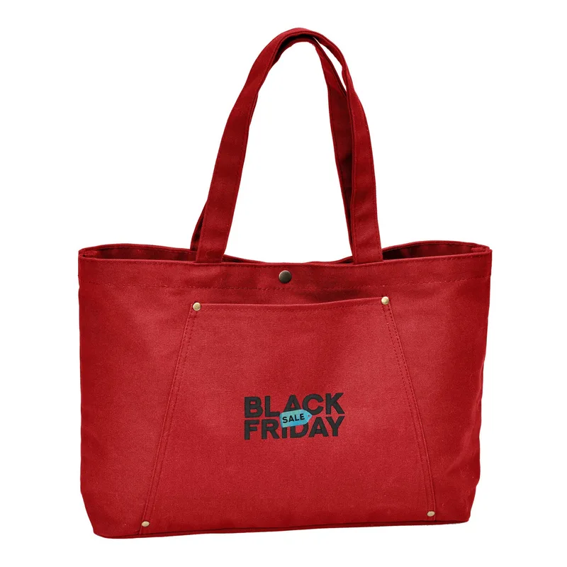 Rivet Tote with Embroidery view 5