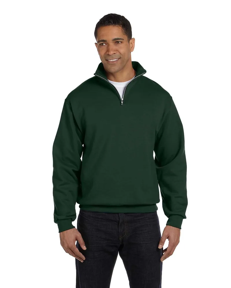 Jerzees Adult NuBlend® Quarter-Zip Cadet Collar Sweatshirt view 5