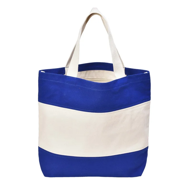 Striped Canvas Tote