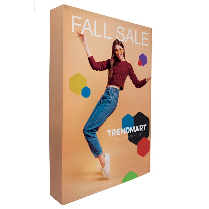 5' Straight Splash Floor Display Wrap Kit (Poly Knit)