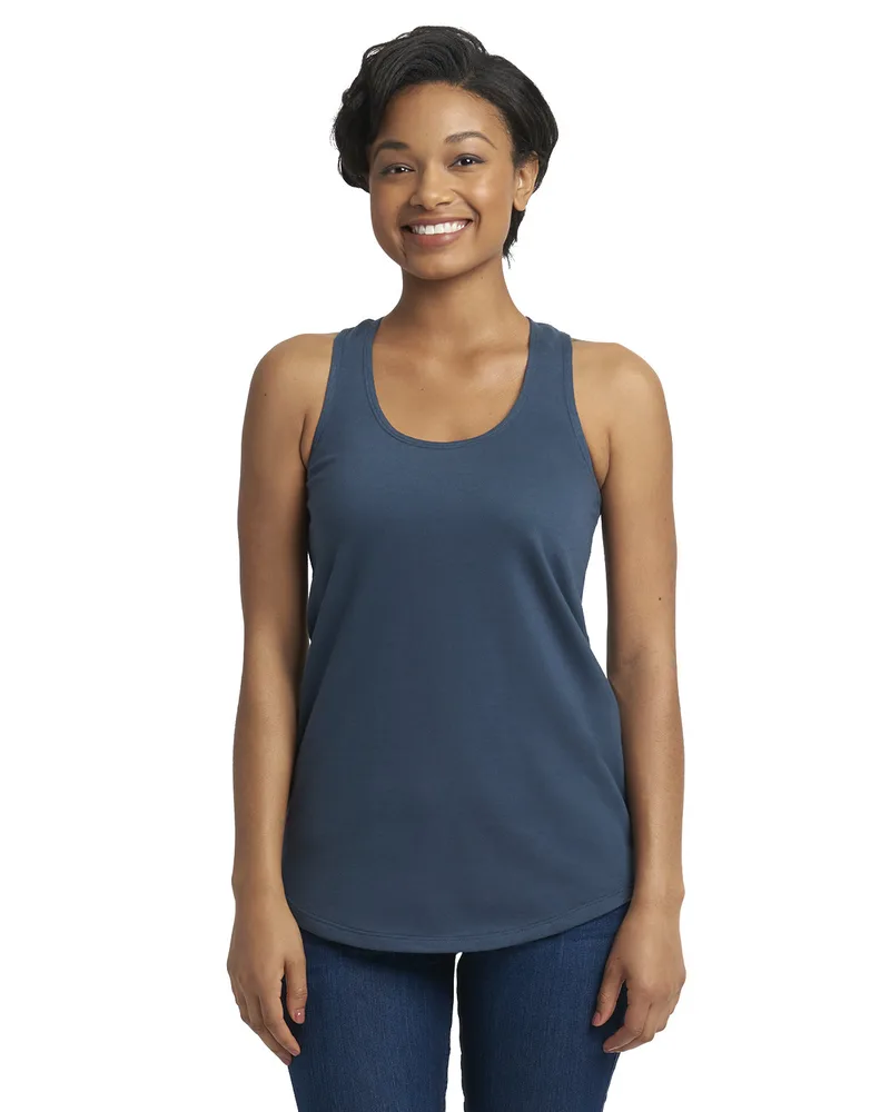 NEXT LEVEL APPAREL Ladies' French Terry Racerback Tank view 4