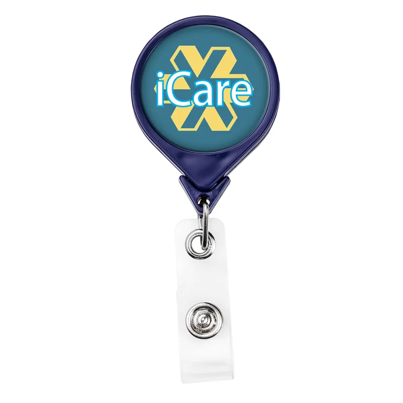 Magnet Back Jumbo Round Retractable Badge Reel view 5
