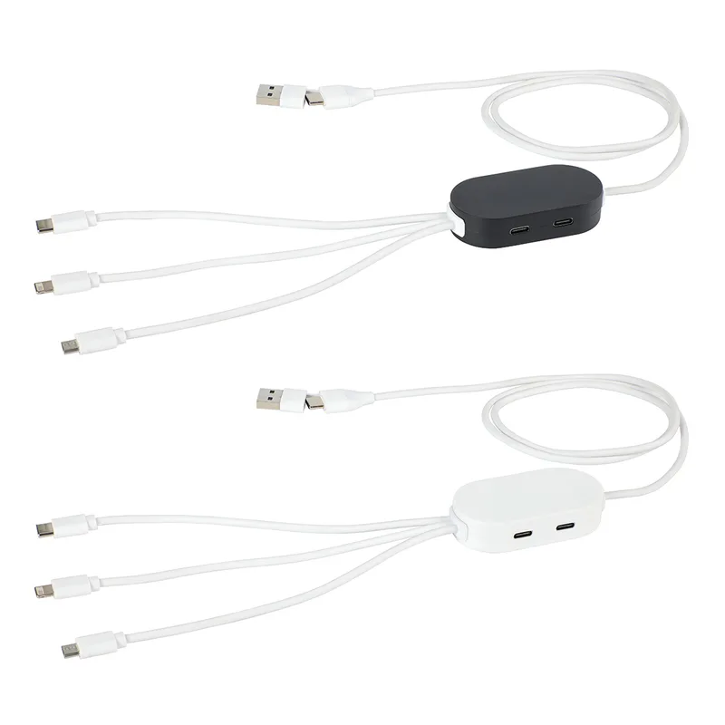 Triumph 3-in-1 Charging Cable with 4-Port USB Hub and Recycled Casing view 2