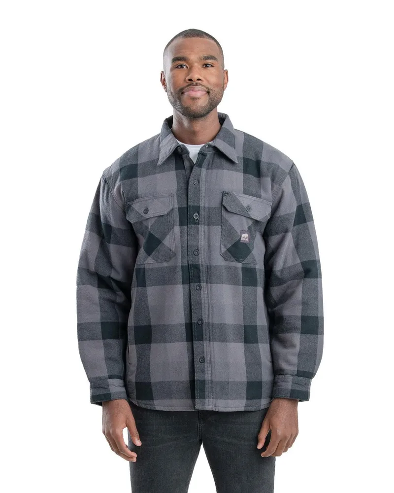 Berne Apparel Men's Timber Flannel Shirt Jacket view 3