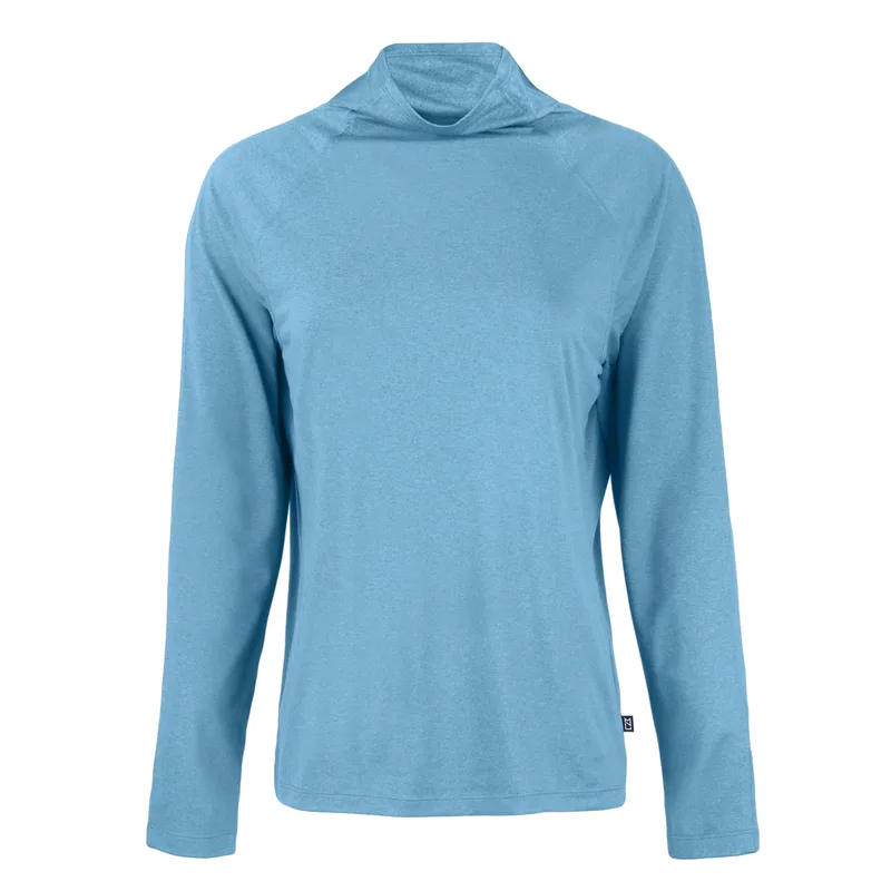 Cutter & Buck Coastline Epic Comfort Eco Recycled Womens Funnel Neck view 3