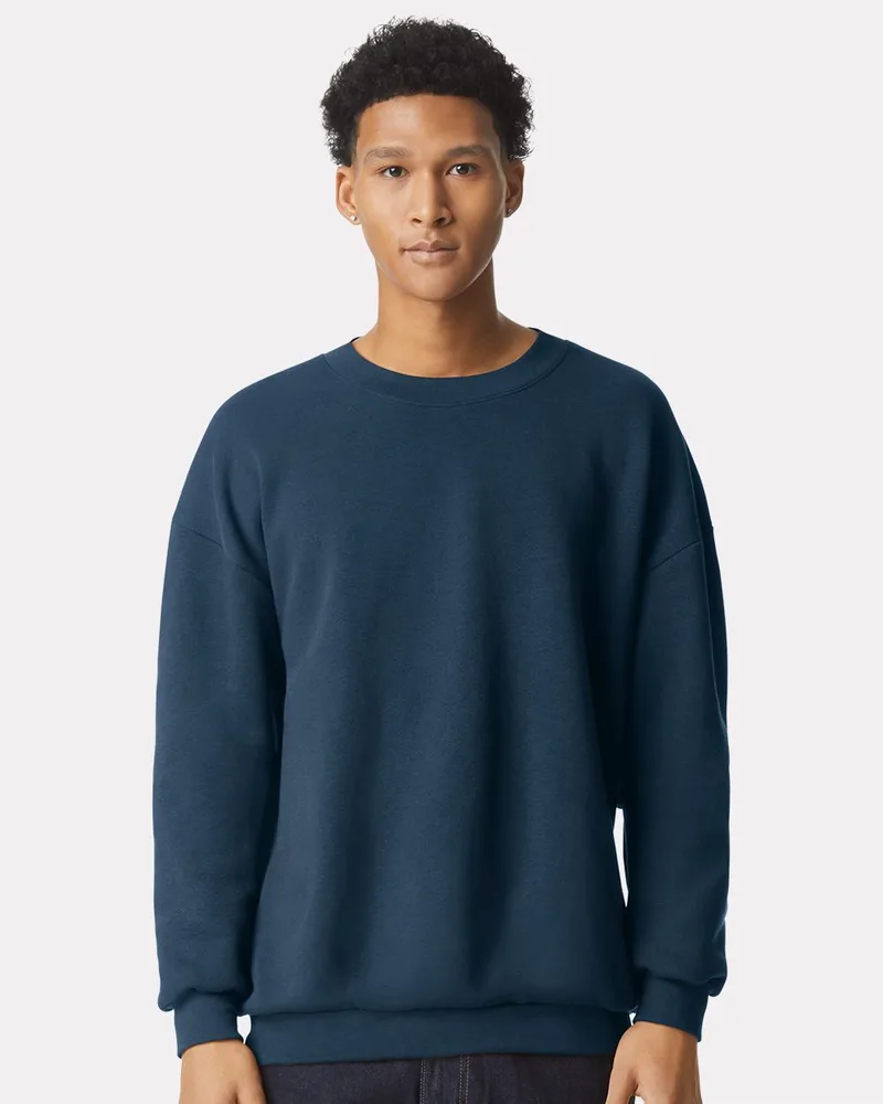 American Apparel® Unisex ReFlex Fleece Crewneck Sweatshirt view 2
