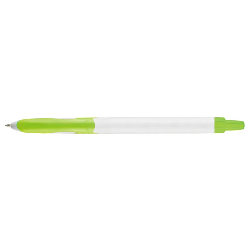 White/Lime Green Blank Back View