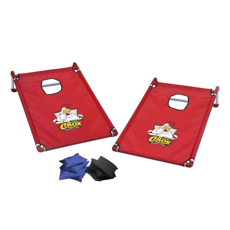 Portable Cornhole, 4 Black & Royal Bean Bags view 7