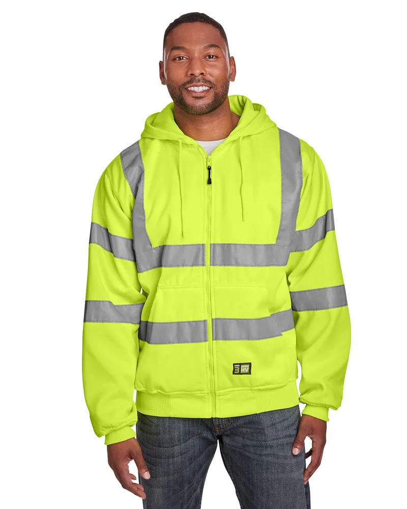 Berne® Apparel Men's Berne® Hi-Vis Class 3 Lined Hooded Sweatshirt