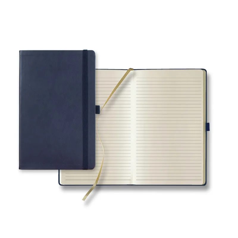 Castelli Calf Leather Medio Lined Ivory Page Journal view 2