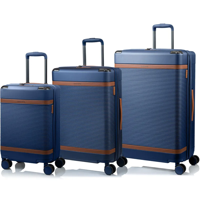 Champs Luggage Vintage Ii Luggage Set Size 3 Pieces - Navy Blue