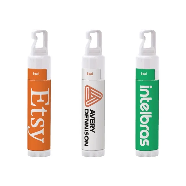 SPF 15 Lip Balm in White Tube with Hook Cap
