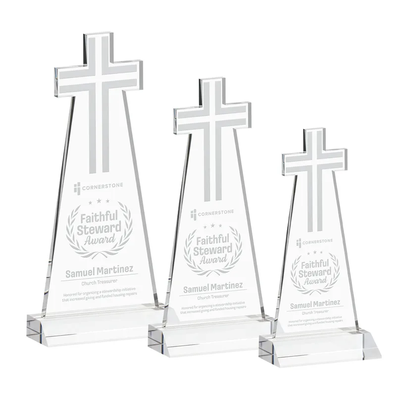 Deep Etch, Front Mitered base, Clear
