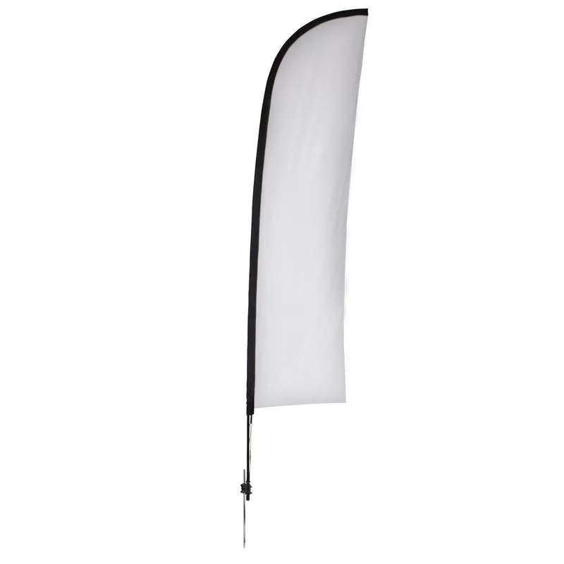 13' Elite Blade Nylon Sail Sign Flag, 1-Sided, Ground Spike view 2