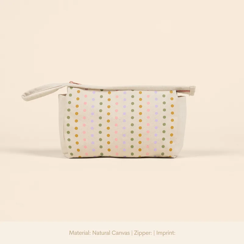 Natural Canvas Beige Logo Front