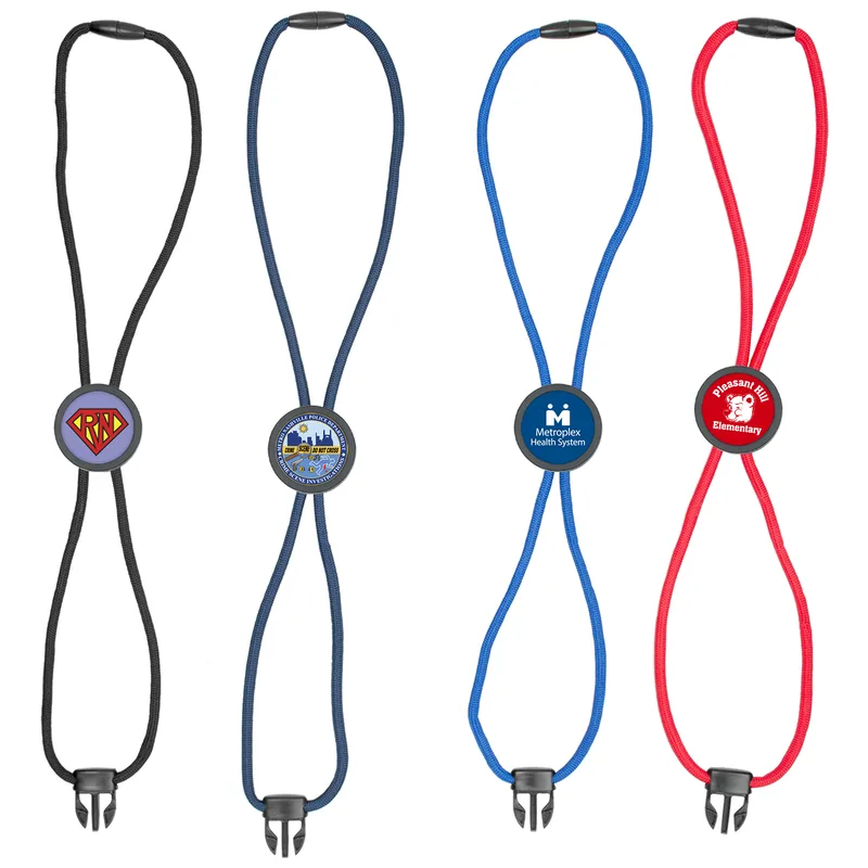 Braided Lanyard w/round slider view 5