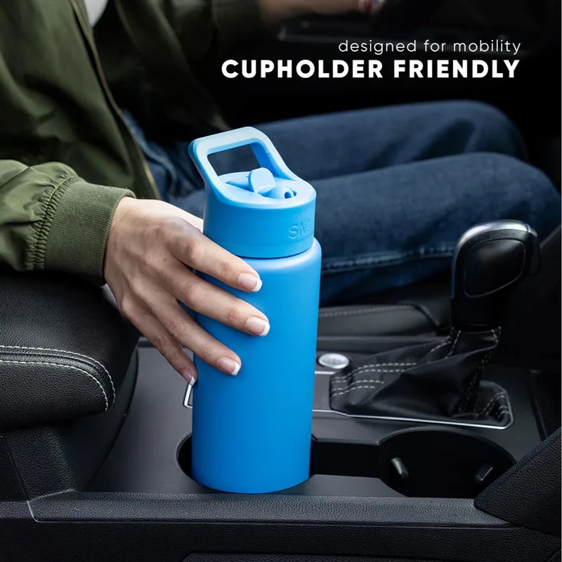 18 oz Simple Modern® Stainless Steel Double-Walled Insulated Summit Water Bottle with Straw Lid view 5