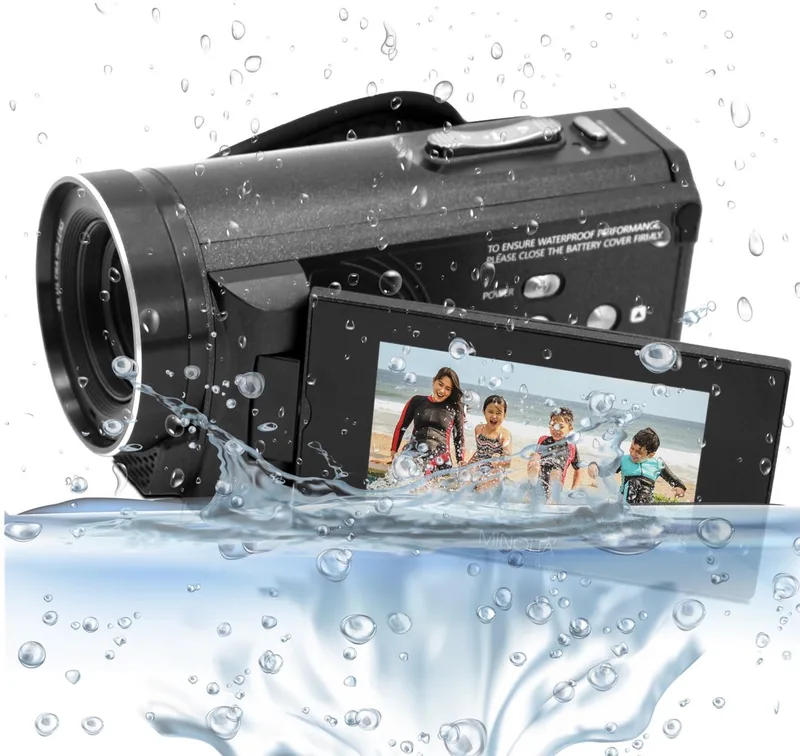 Minolta 4K Uhd Waterproof Camcorder