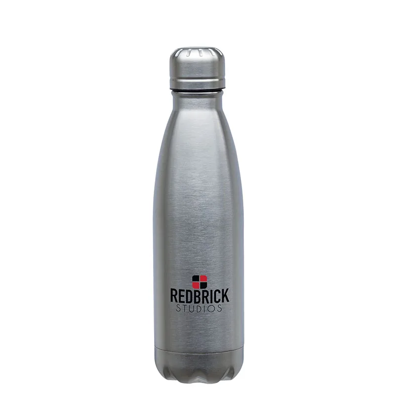Palermo II 17 oz. Double Wall Stainless Steel Vacuum Bottle view 2