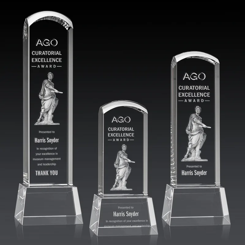 3D Etching, On Base, Clear