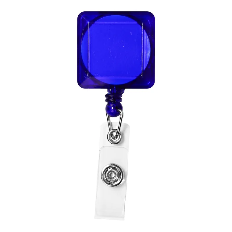 "Good" Translucent Square Retractable Badge Reel view 2