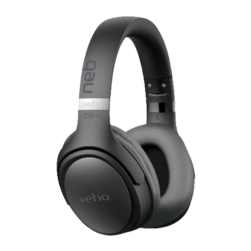 Veho ZB-4 NEB Wireless Headphones with Mic - Black/Grey