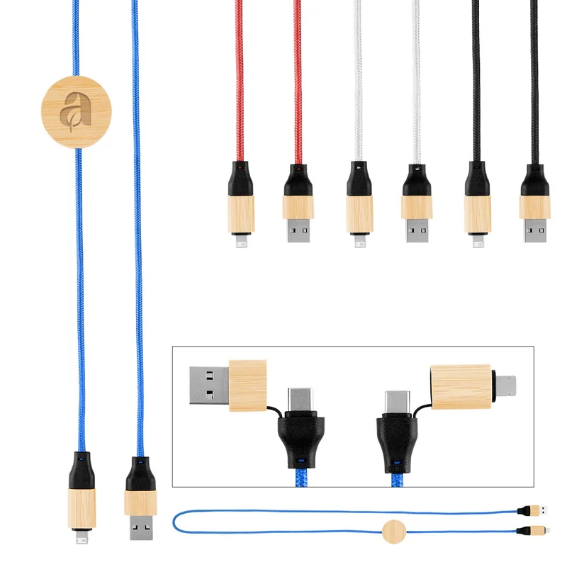 3' 60w Bamboo & Rpet Fast Charging Cable view 2