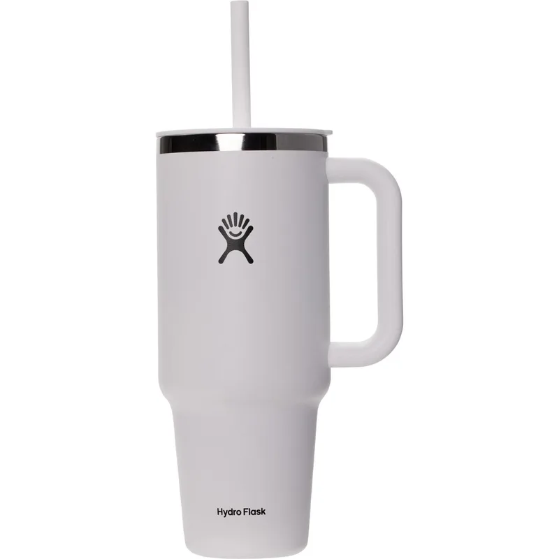 40 oz Hydro Flask® Stainless Steel Insulated Travel Tumbler w/ Handle & Straw view 6