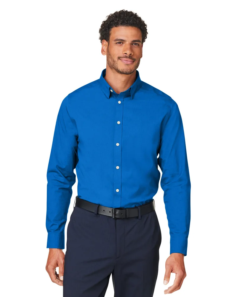 Devon and Jones® Men's CrownLux Performance® Spencer Poplin Dress Shirt