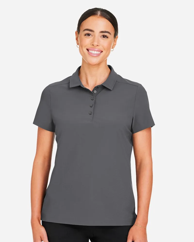 Devon and Jones® Women's CrownLux Performance® Windsor Welded Short Sleeve Polo Shirt view 2