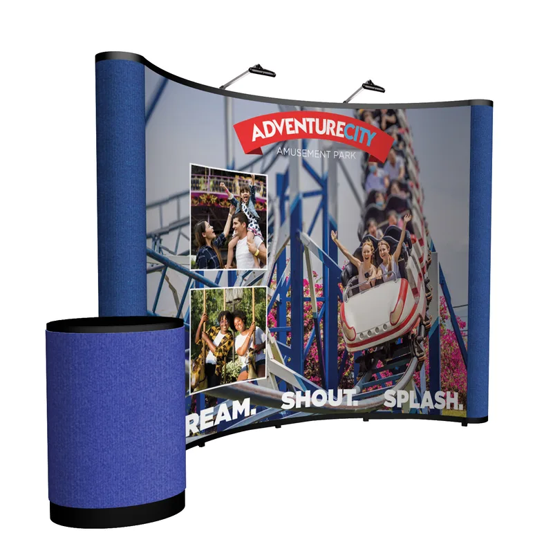 10' Curved Show 'N Rise Floor Kit (Mural w/ Fabric Ends) view 7