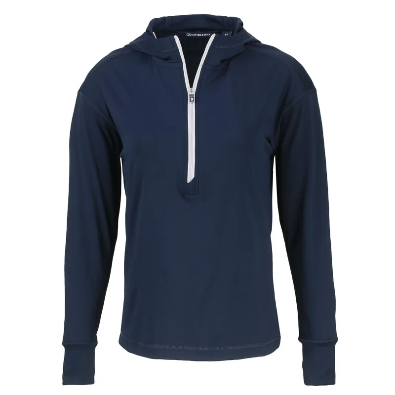 Cutter & Buck Daybreak Eco Recycled Womens Half Zip Hoodie view 4