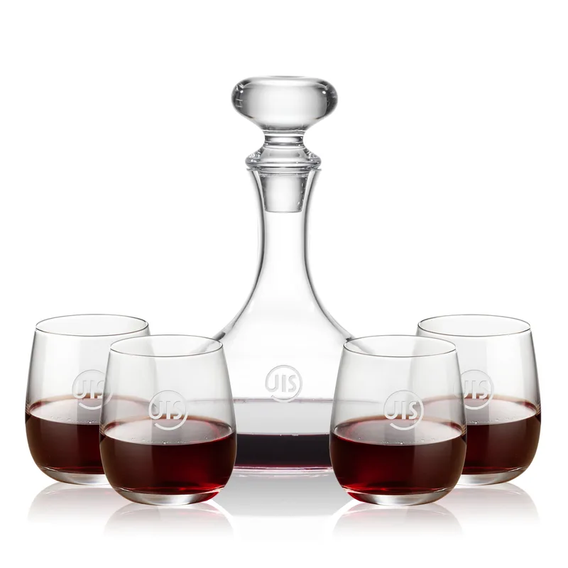 Decanter & 4 Stemless