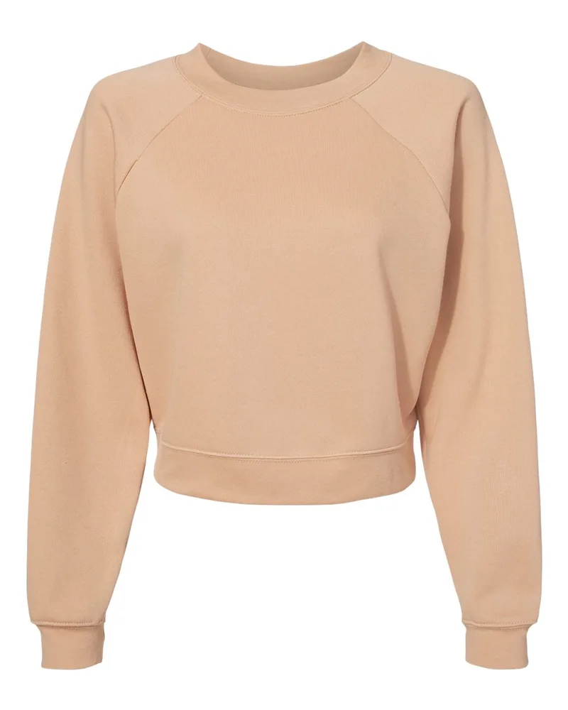 Bella+Canvas® Women's Raglan Pullover Fleece Sweatshirt view 3