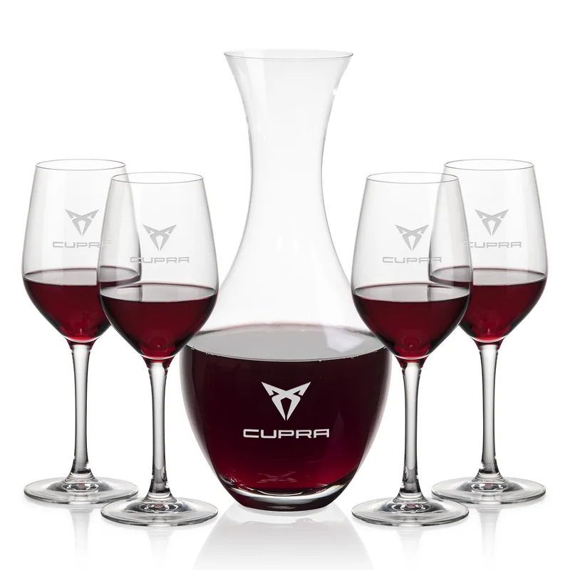 Stemmed Set, Lethbridge Wine Set, Carafe & 4 Wine
