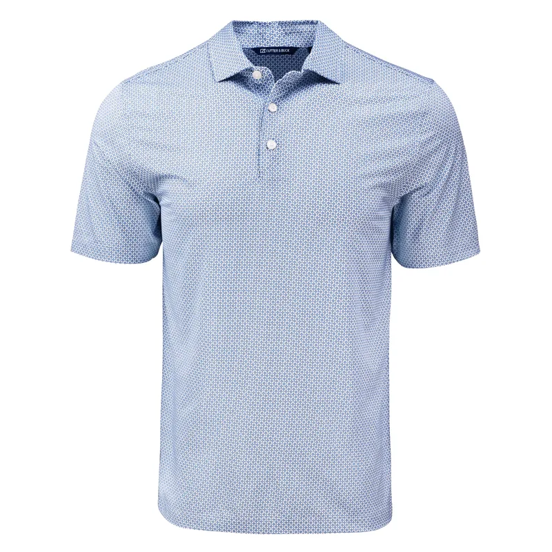 Cutter & Buck Pike Eco Diamond Dot Print Recycled Mens Polo view 5