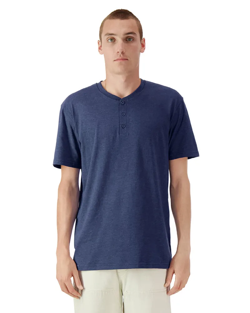 American Apparel Unisex CVC Henley T-Shirt view 5