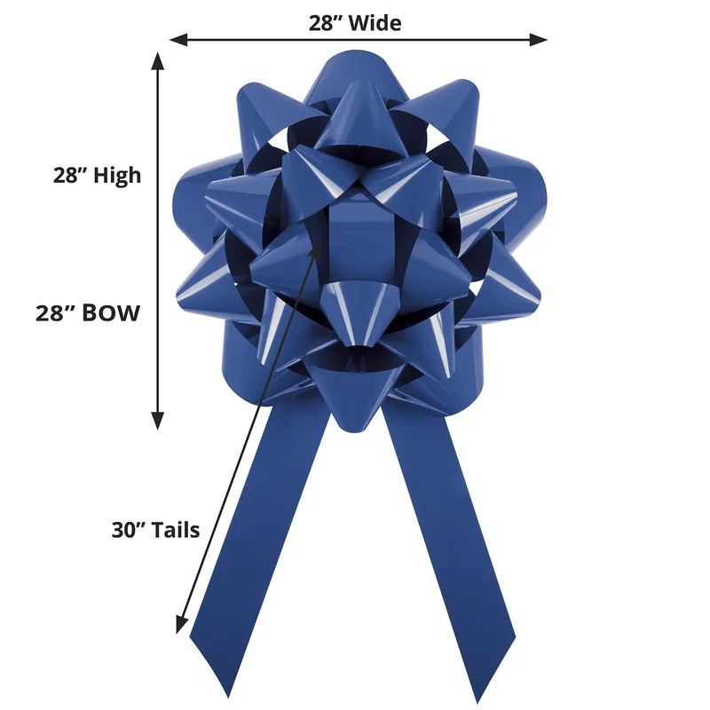 Blue Blank Dimensions View