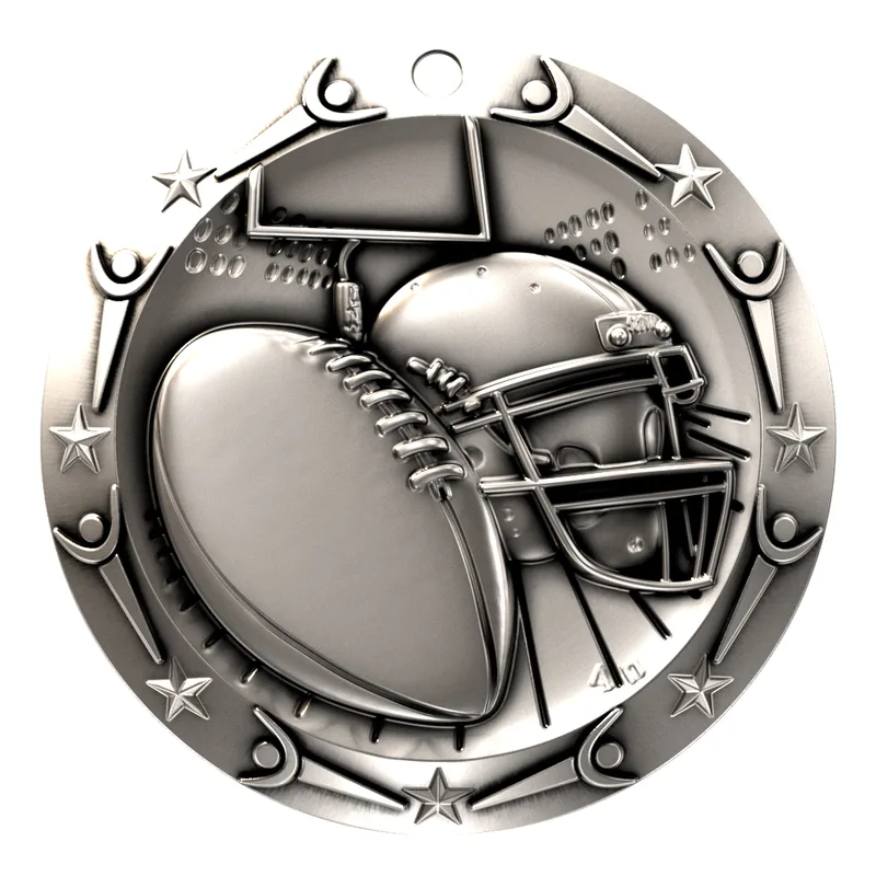 Antique Football World Class Medallion (3") view 4
