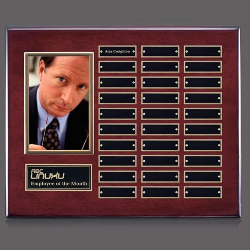 Rosewood, Gold, 30 Plate
