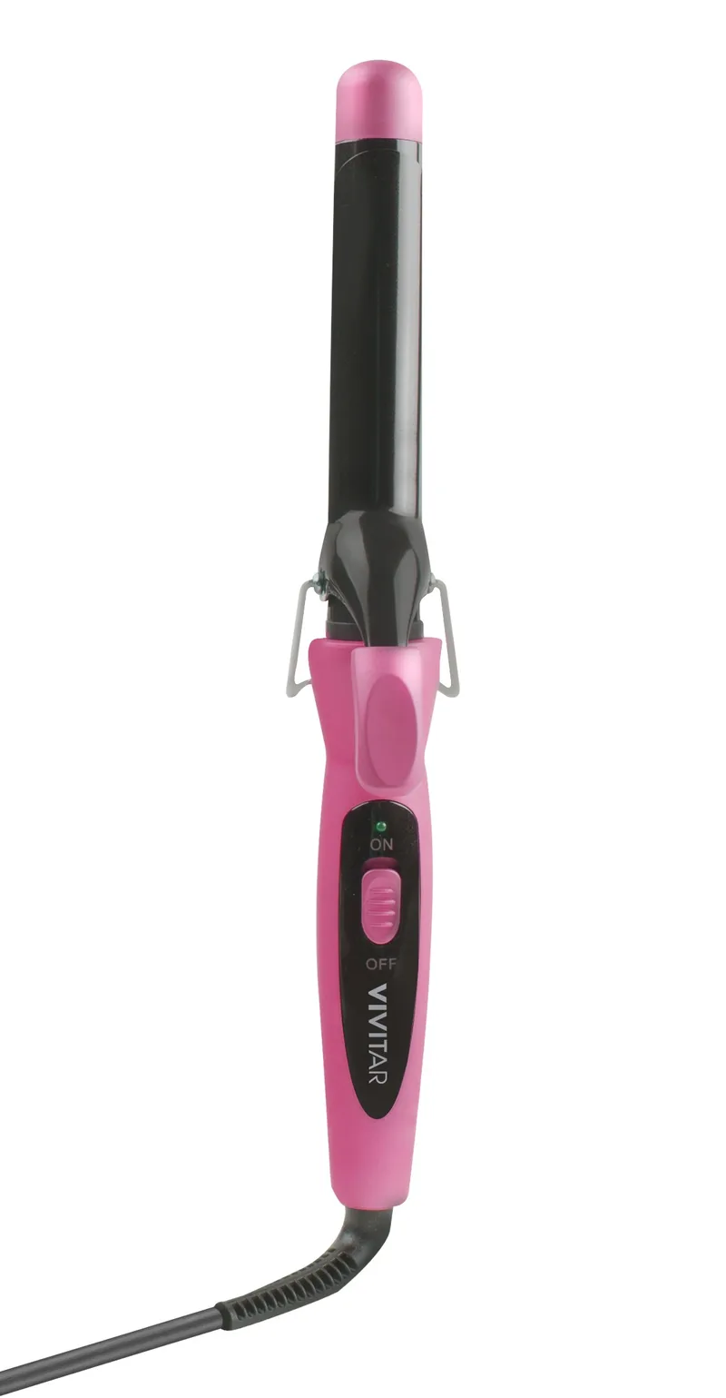 Health, Beauty & Fitness Vivitar 1" Ceramic Curling Iron- 400º Temperature Capacity - Pink