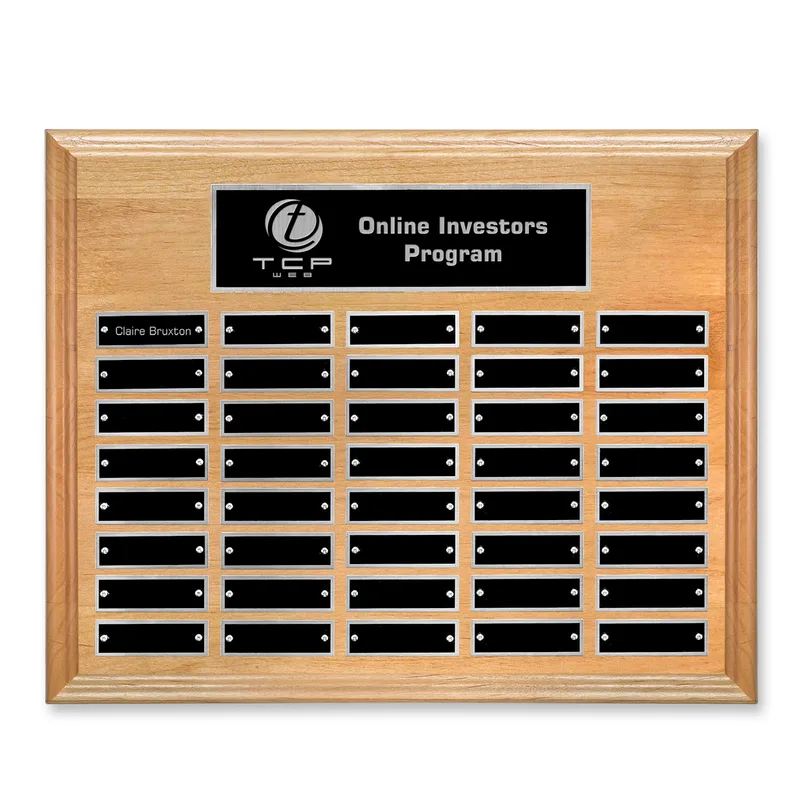 Horizontal, Silver, 40 Plate